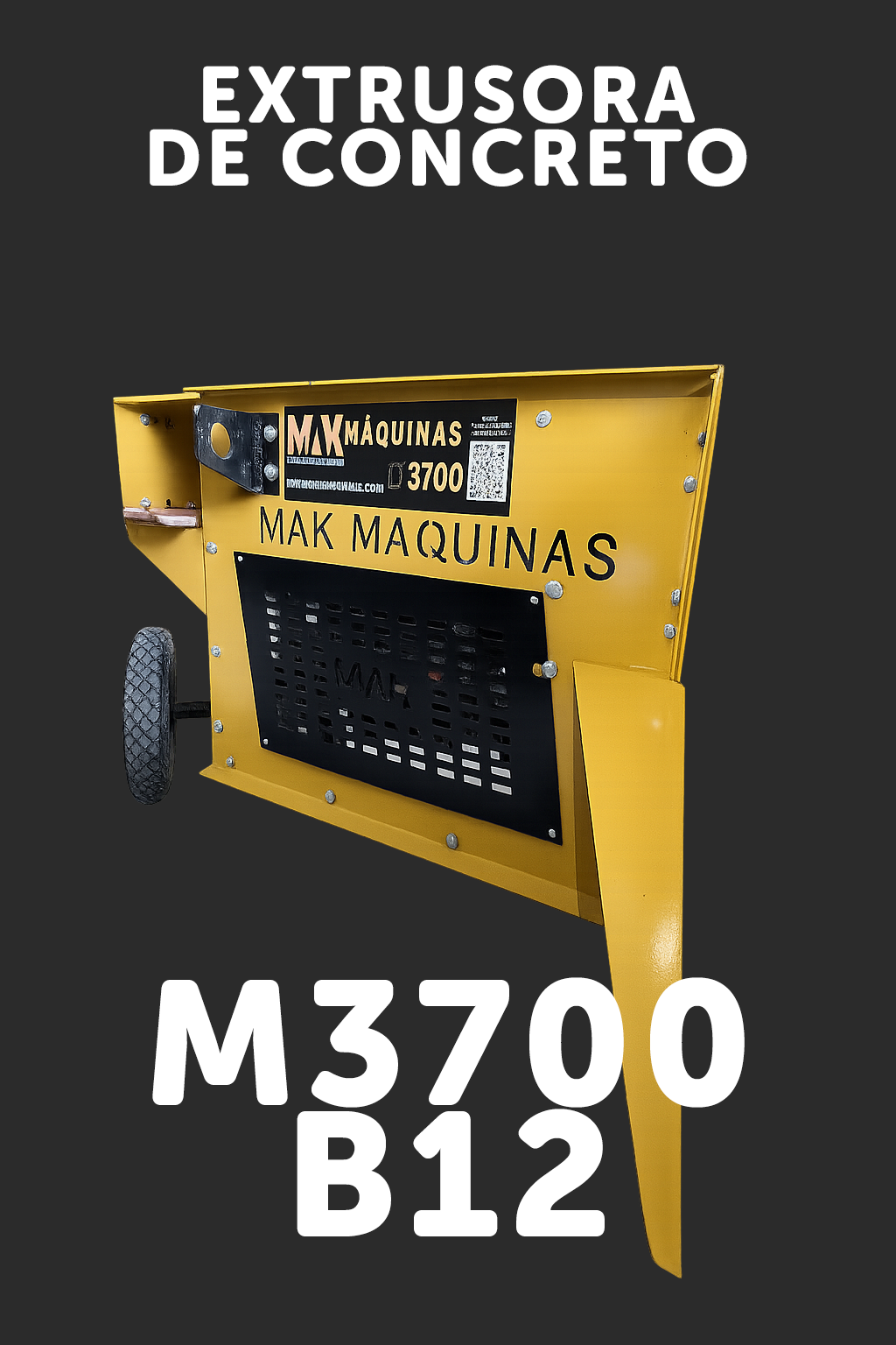 Extrusora de Concreto M3700-B12 – COCHOS DE CONCRETO